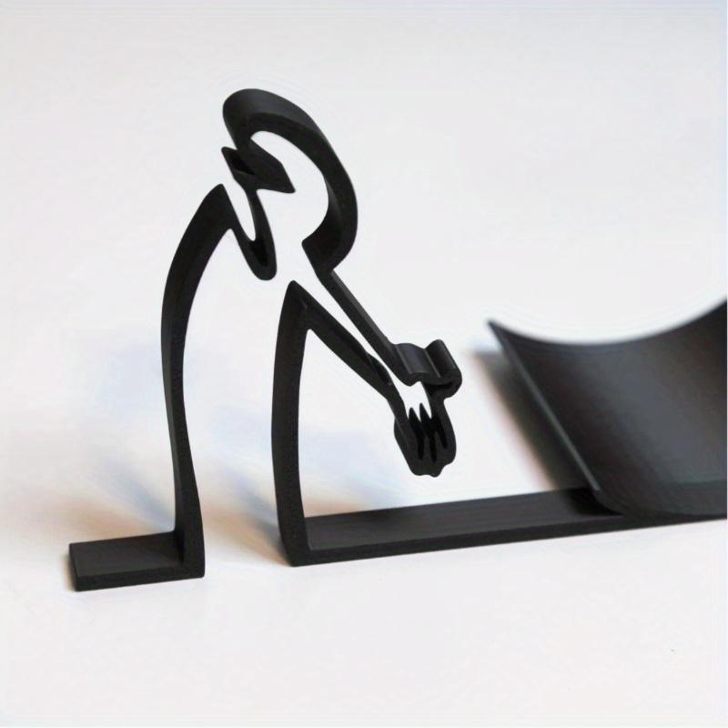 3D Printed Toilet Paper Holder Elegant Freestanding Tissue Roll Stand with Over-the-Nodder Design, Perfect for Bathroom or Guestroom Decor