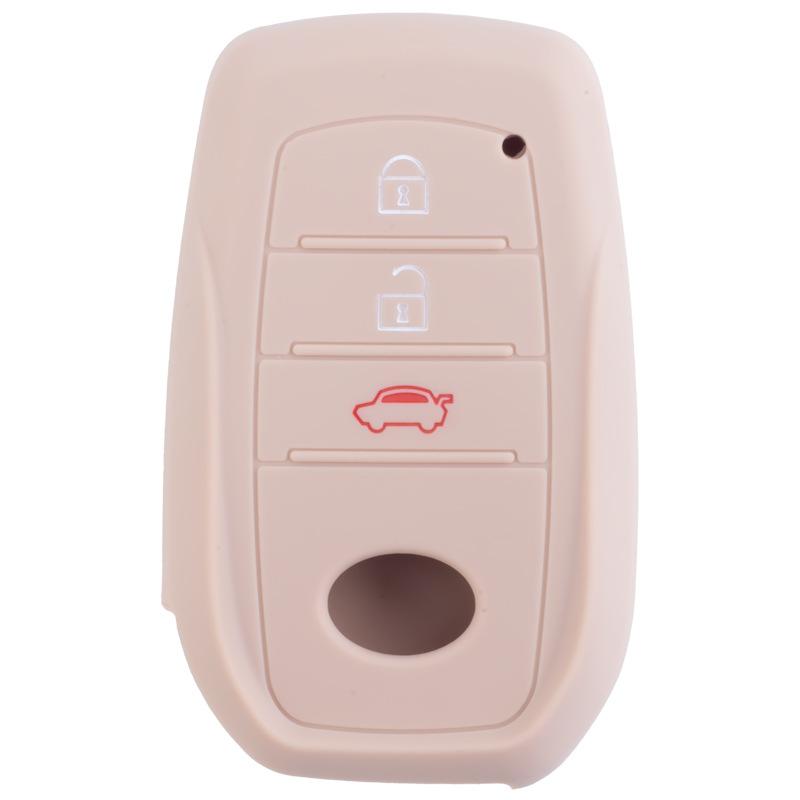 Silicone key cover is suitable for Toyota RAV4 RongFang Smart 3-key key case Highlander Vessa Lingshang protective cover