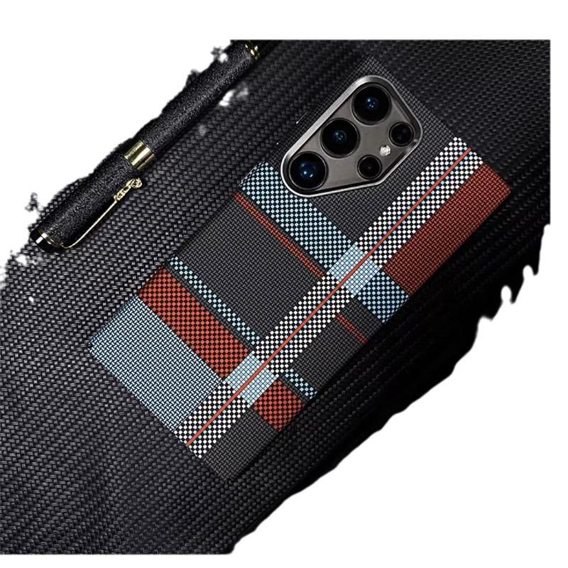 Samsung S24Ultra/S23Ultra Carbon Fiber Pattern Magnetic Kevlar Protective Case