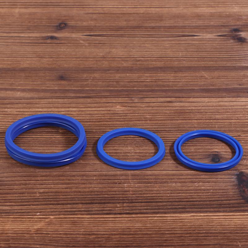 2Pcs PU Hydraulic Oil Seals with Single Lip Radial Shaft for Equipment Repair