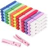 WAENLIR Colored Clothes P 12 Color 2.9inch 50PCS, Colorful ClothesP Wooden Clips for Photos Pictures Decorative Crafts, Decoration Clothesp Clothing