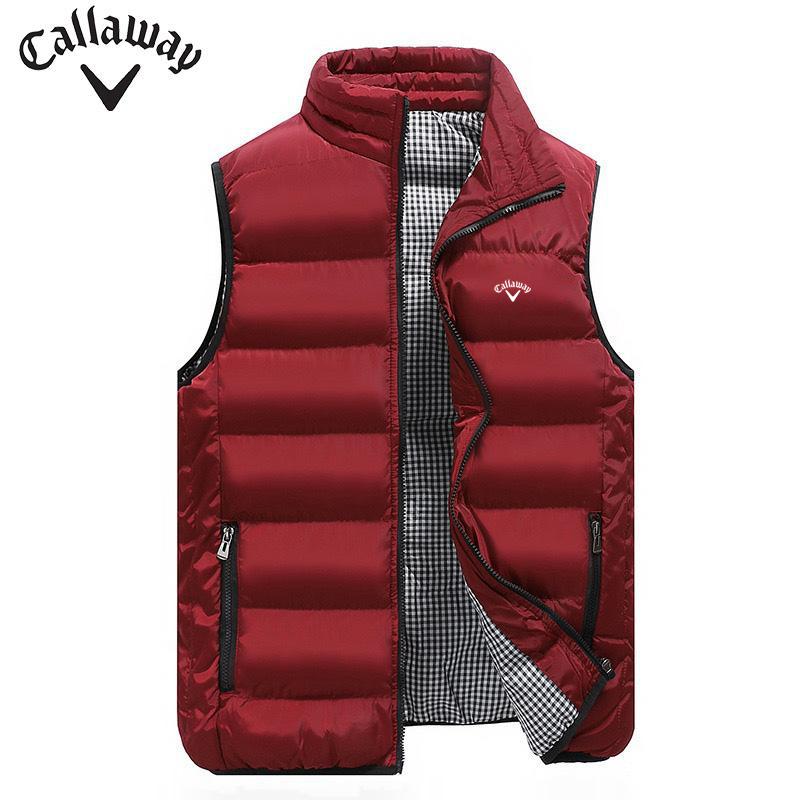 

Вышитая куртка-жилет Callaway из высококачественного хлопка, мужская осенне-зимняя модная повседневная удобная куртка без рукавов XL
