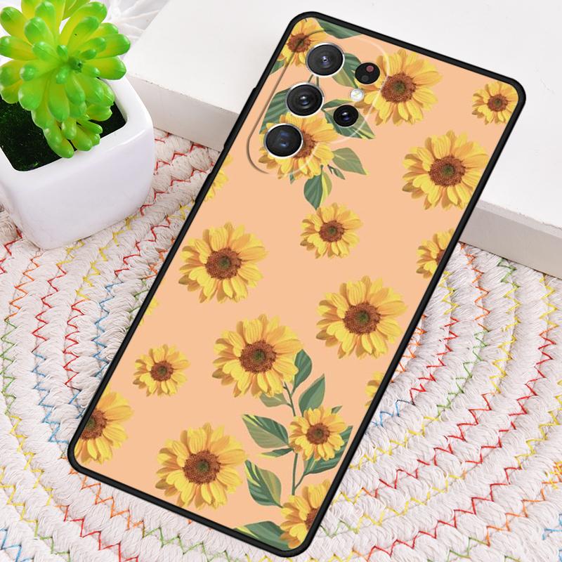 Beautiful Yellow Sunflower Phone Case for Samsung Galaxy Note 10 Pro S26 Ultra S23 S24 FE S25 S21 S22 PLUS Shockproof Cove