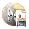 Children's Furniture Anti-Tip Metal Strap for Chest of Drawers and Wardrobe Stabilization