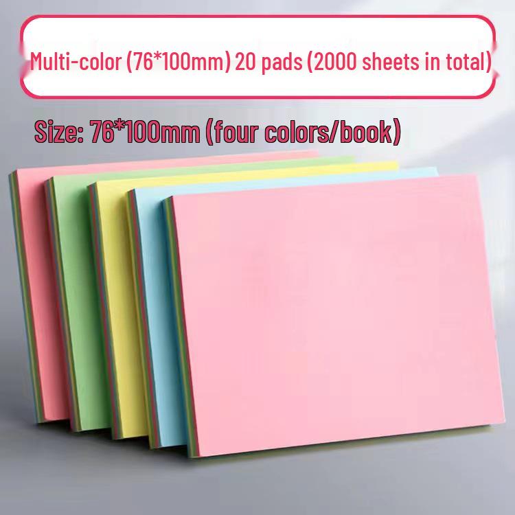 Sticky Notes Memo Pads - Full Adhesive Stickers for Students