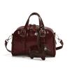 Retro Foreign Style Niche Oil Wax Leather Portable Pillow Bag Versatile Commuter Texture Messenger Women'S Bag