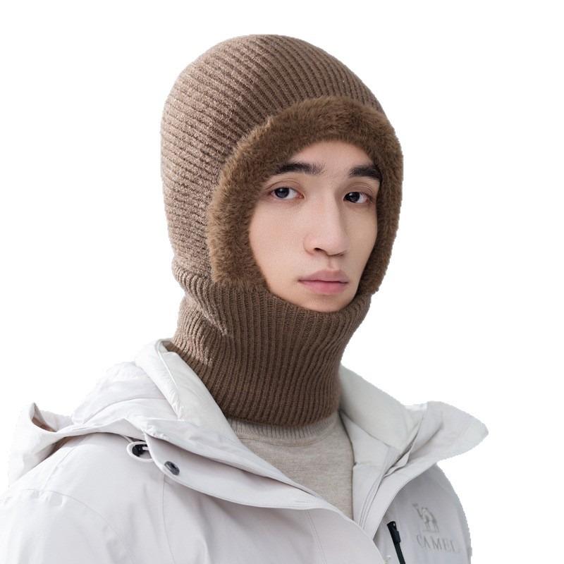 Autumn and winter hats, men's and women's wool hats, scarves, integrated outdoor windproof riding hats, ear protectors, and warm knitted hats.