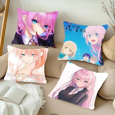 Shikimori's Not Just A Cutie Anime Pillow Case Home Decor Throw For Sofa Bed Car Room Decor Gift Idea