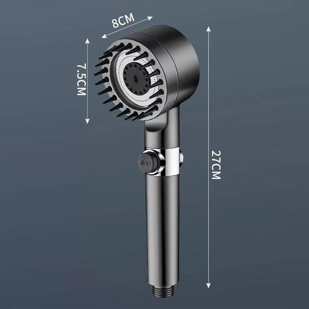 High Pressurized Filter Shower Head 3-Mode Adjustable Shower Spray Massage Rain Faucet Shower Set Bathroom for Accessory