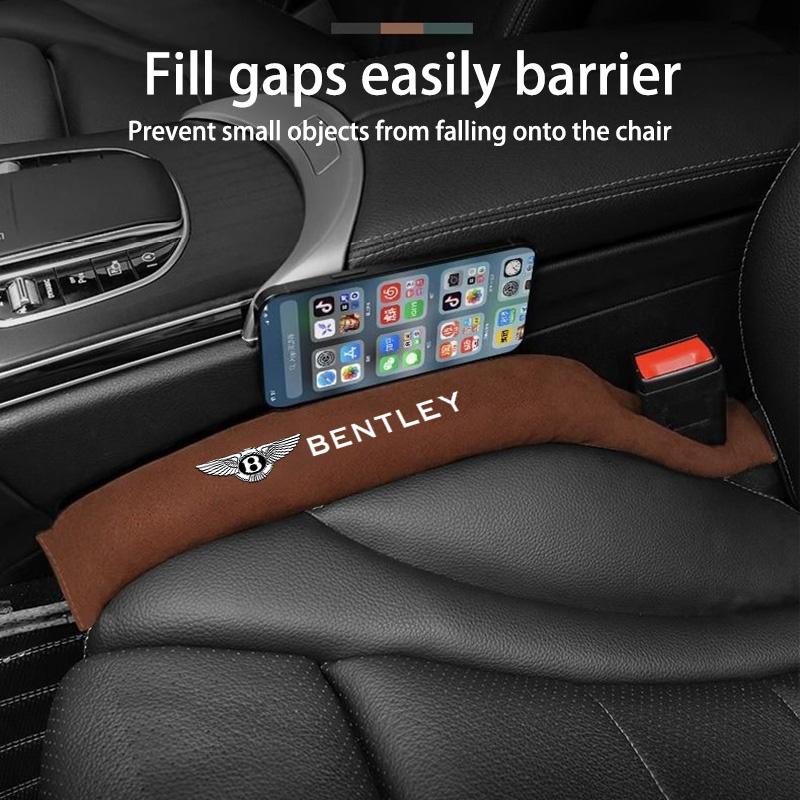 Suede Cotton Car Seat Gap Filling Side Seam Plugs Leak-proof Strips For New Bentley Flying Spur Continental GT Bentayga Mulsanne