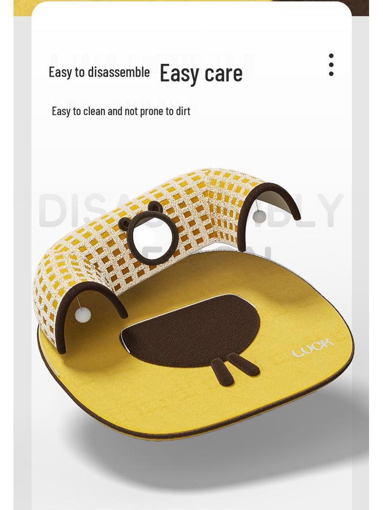 Cozy Cat Tunnel Bed: Warm, Secure Hideaway for All Seasons.