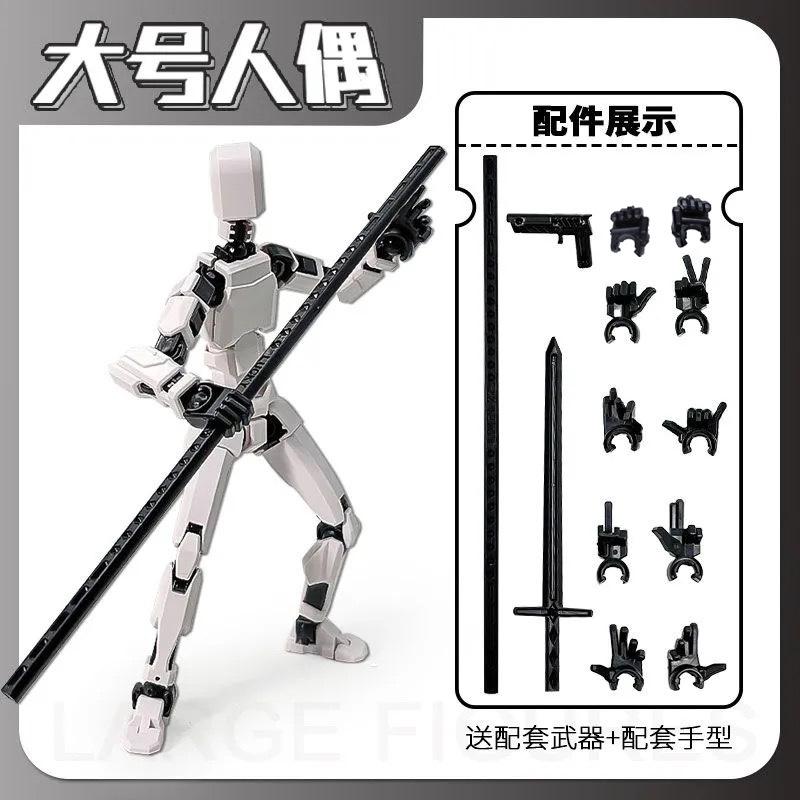 20cm Large 3D Printed Multi-Jointed Movable Lucky 13 Action Figures Full Body Assembly Completed Dummy Toys Birthday Gifts