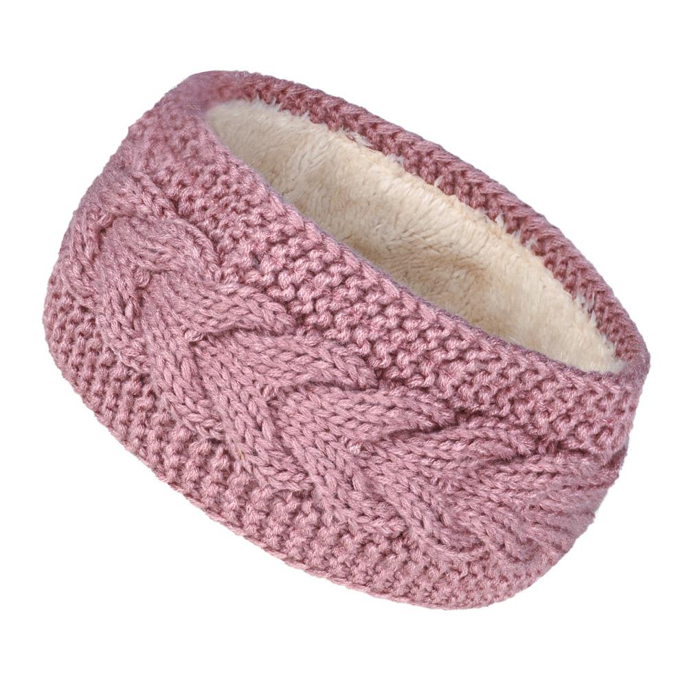 Wide Headbands Fleece Hair Accessories Women Cable Knitted Warm Turban Headwrap Thick Chunky Ear Warmer Crochet Hairbands Bandanas Hair Accessories
