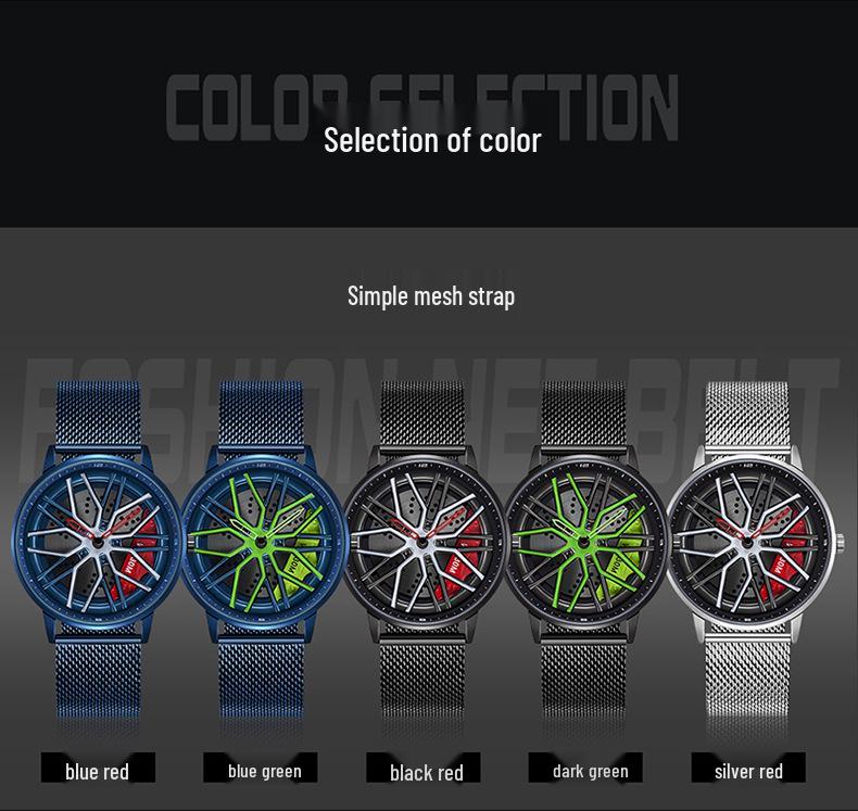 Sanda Men's 360° Rotating Dial Quartz Wristwatch - Casual Fashion Wheel Series