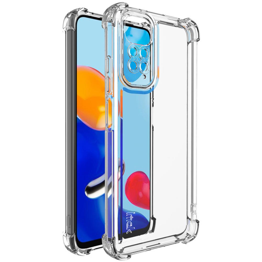 

Чехол IMAK UX-4 Series для Xiaomi Redmi Note 11 4G/11S 4G с прямой рамкой и четырьмя углами, ударопрочный прозрачный чехол из ТПУ A