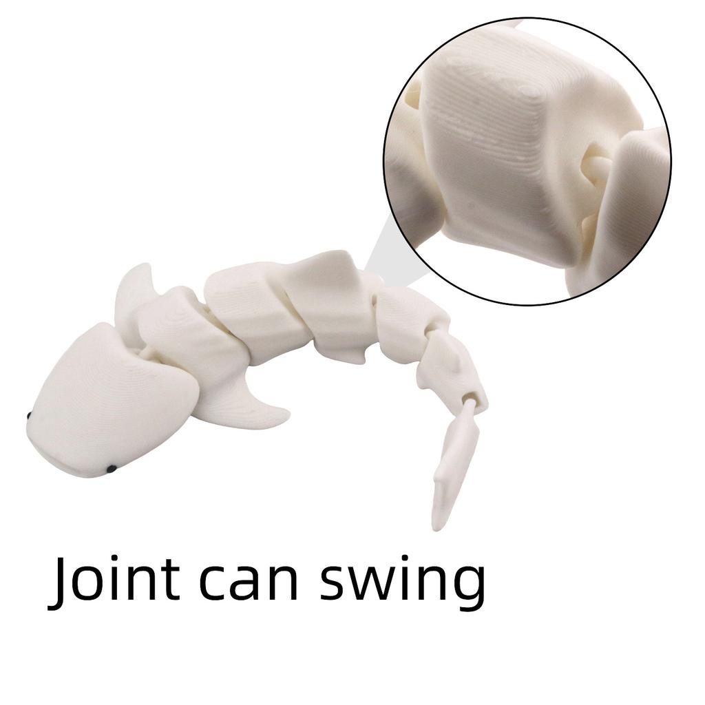 3D Printed Shark Joint Movable Creative Toy Model Figurine Decorative Craft