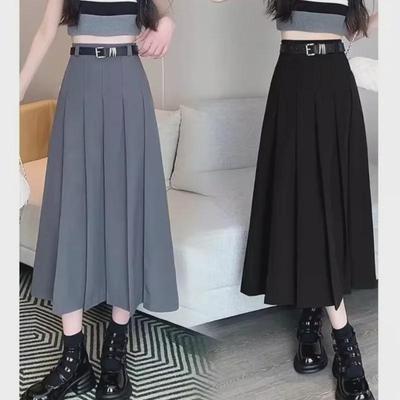 [Kostenloser Gürtel] A-Linien Plisseerock mit hoher Taille - Frühling/Sommer Studenten JK Uniform, Koreanischer & Japanischer Stil