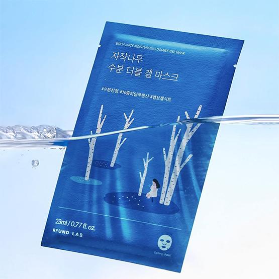 [ROUND LAB] Birch Juice Moisturizing Double Gel Mask 23ml*10EA