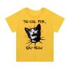 Adult and Childrens Comforting Catplaying Pure Cotton Tshirt Lazy and Casual Perfect for Staying At Home or Parties