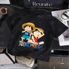 Cute One Piece Luffy Kids T-Shirt, Classic Anime Character Design, Comfortable Cotton Summer Tee for Boys and Girls