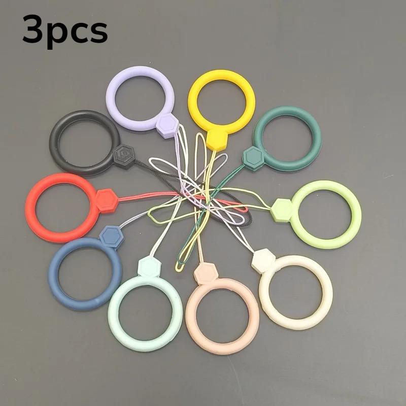 

New Cartoon Mobile Phone Lanyard Silicone Ring Mobile Phone USB Flash Drive Universal Cute Diamond Fall Short Phone Lanyard
