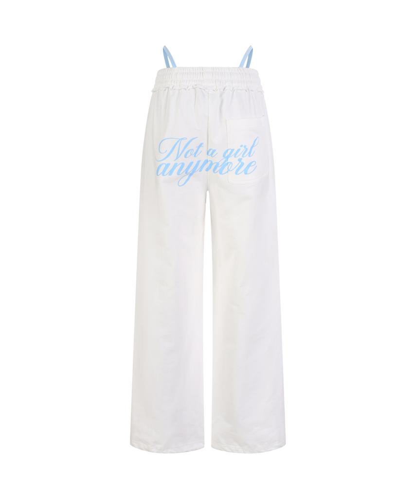 LALAFOX T-Layered Sweatpants White Bs2Wp009