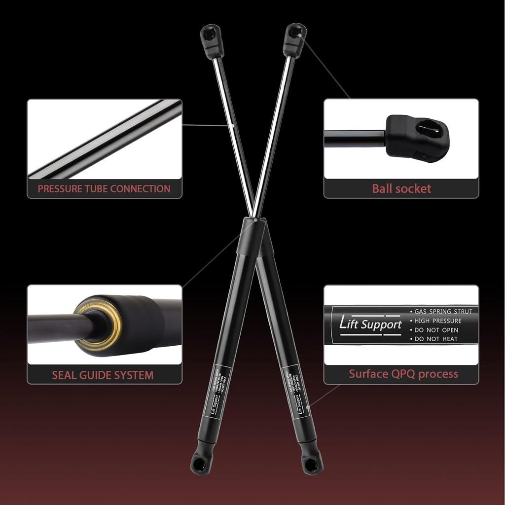 Front Hood Lift Supports Compatible with Nissan Murano 2015 2016 2017 2018     (2-PC Set) Shock Struts Replace # 654705AA0A