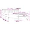 Box Spring Bed with Mattress Black 200x200 Cm Velvet