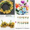 72Pcs Cherry Artificial Flower Heads Home Room Decoration Christmas Bouquet New Year 2025 Party Craft Flower Wreath Gift Accesso