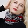 Knitted Ring Scarf Women Natural Rex Rabbit Fur Neckwarmer Winter Warm Fashion Female Scarves