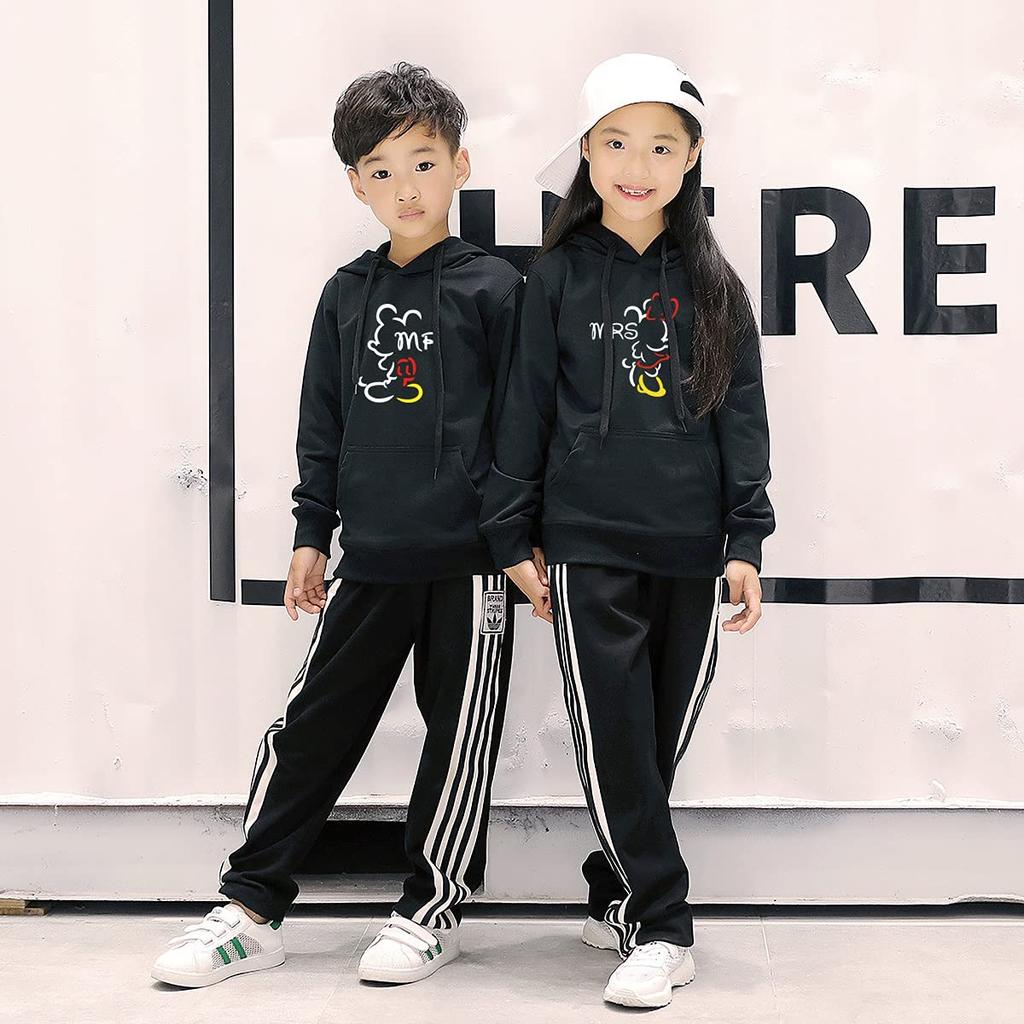 Stuihort Matching Mickey and Minnie Mouse Hoodies for Cute and Cute Couple Popular Casual Korean Style Pullover Tops for Boys and Perfect for Moms and