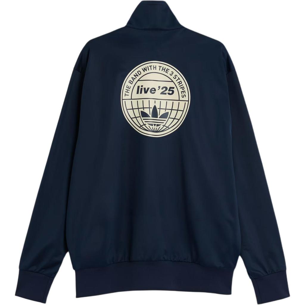 Adidas Originals X Oasis Συνεργασία Firebird Tour Όρθιος Γιακάς Φαρδύ Τζάκετ με Τρεις Ρίγες Unisex Τζάκετ KT-3455