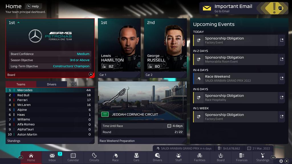 Entertainment F1 Manager 2022 U&I