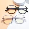 Anti-blue Light Glasses Large Frame Square Eyewear Women Men High Quality Daily Eyeglasses Blue Light Blocking Man Lady Eyeglas