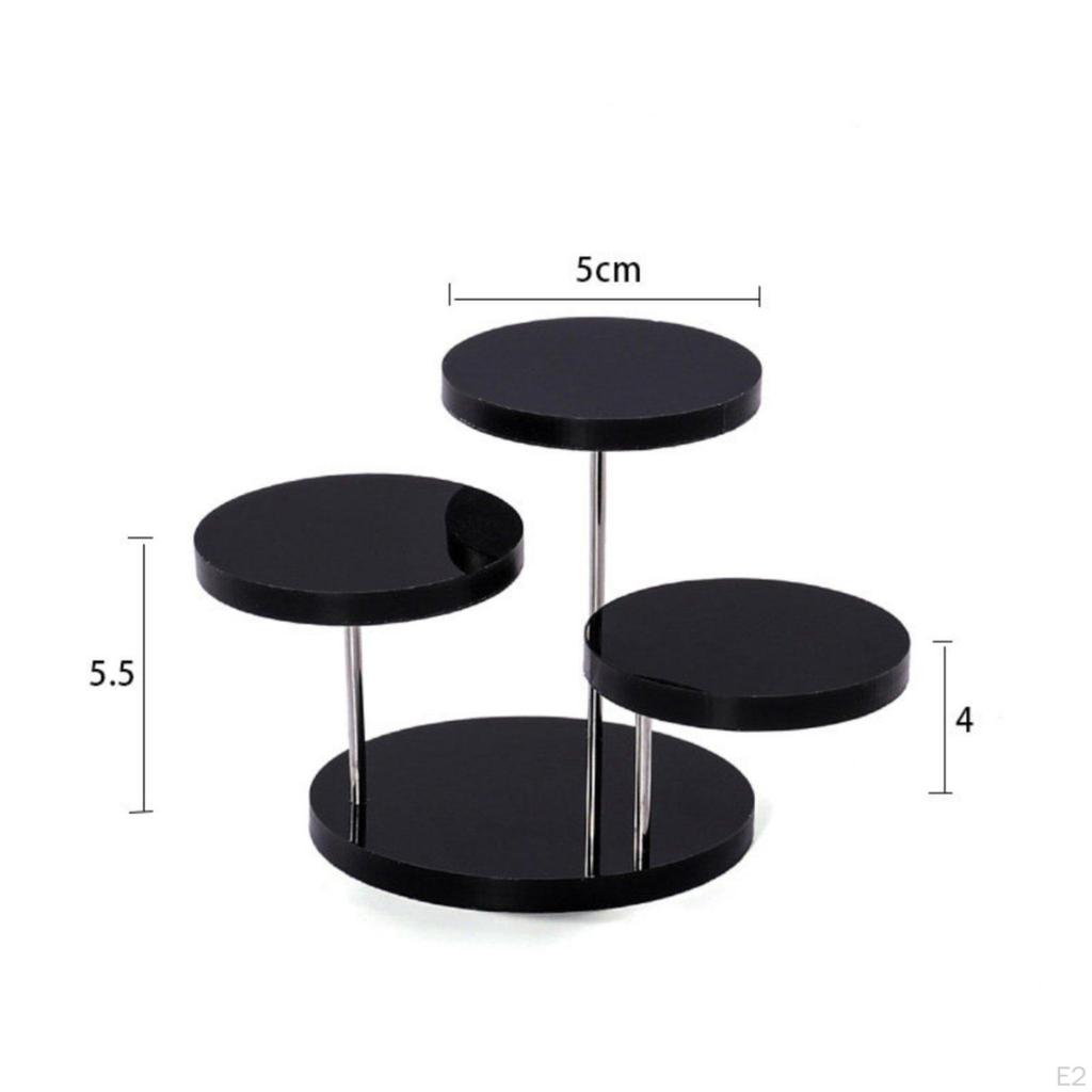 Acrylic Display Shelf Tiered Organizer Transparent Jewelry Stand for