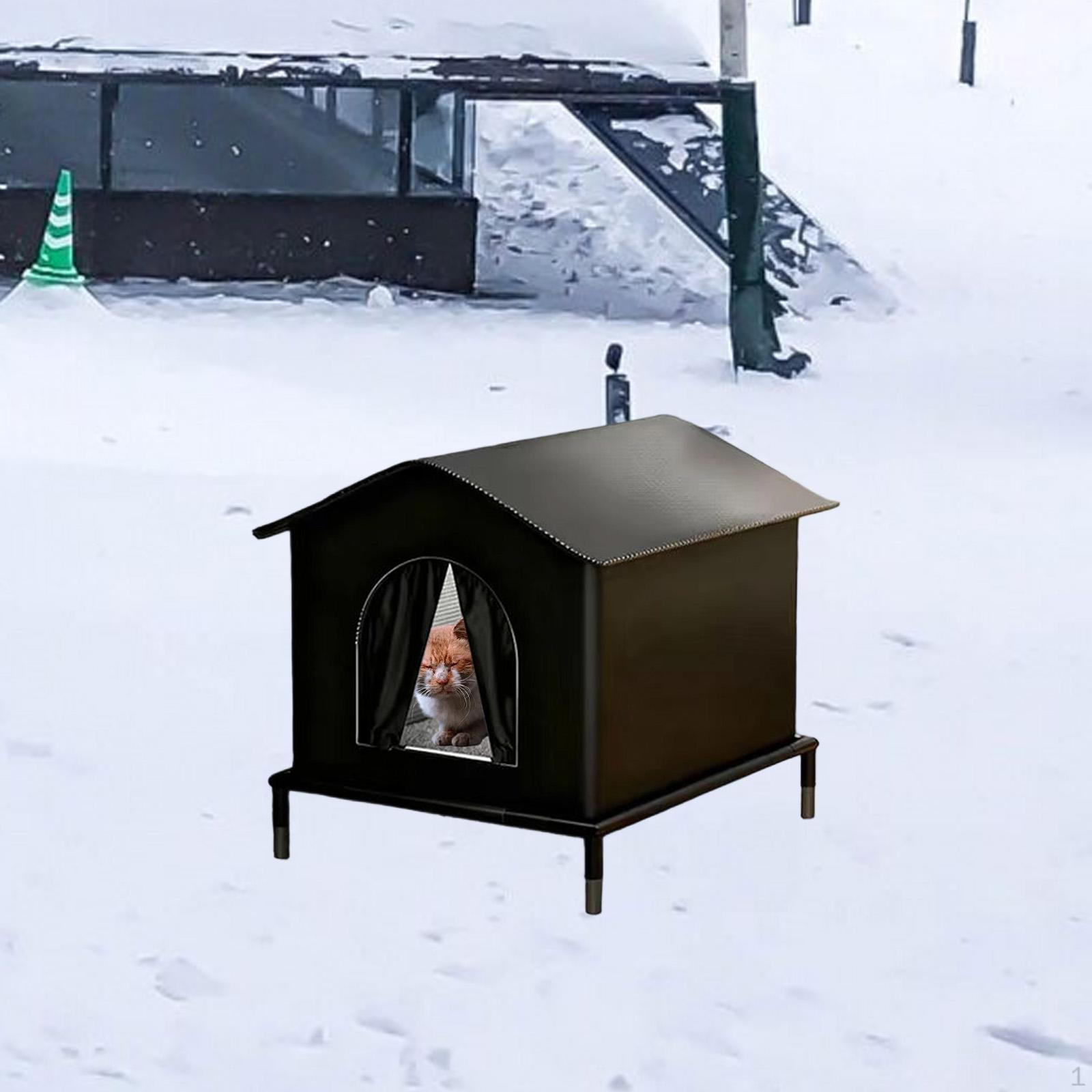 

Cat House for Outside Shelter Outdoor Porch Winter S 33cmx33cmx33cm
