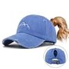Ponytail Hat Embroidered Trendy Hat Empty Top Baseball Cap Ponytail Hat Hole Baseball Cap Easiest for Match Sun Hat