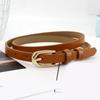 Trendy Women's Thin Belt Female Waist Band Dresses Coats Waist Girdle Decoratvie Sash with Solid Color for Lady Girls