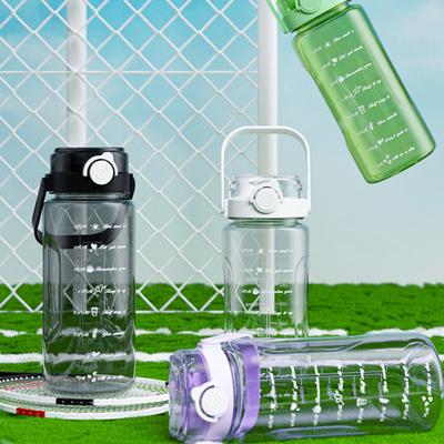 Sport-Wasserflasche mit Deckel Auslaufsicher Weithals BPA-frei Wasserbecher
