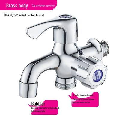 Waschmaschinenhahn mit zwei Auslässen