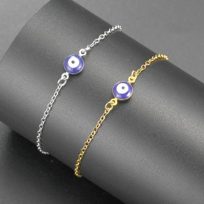 Dawapara Evil Eye Women Bracelet Good Luck Charm Powerful Protection Amulet Stainless Steel Couple Jewelry