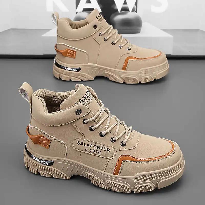 Fashion Thick Heeled Synthetic Leather Women's Summer Hiking Sneakers Hike Up Hiking Boots Shoes Sneakers Silver Sport Loafers