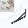 Heavy-Duty Black Metal Shelf Brackets – Wall-Mounted L-Shaped Supports For Floating Shelves In Kitchenliving Room Storage
