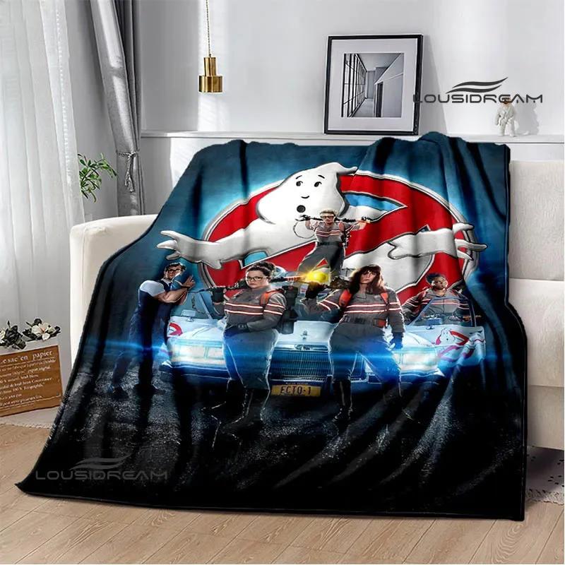 G-Ghostbusters Cartoon-Druckdecke Warme Flanelldecken Weich und Bequem Decke für Zuhause und Reisen Bettwäsche Geburtstagsgeschenk