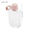 Leakproof Flat Water Bottle 240Ml Travel Flask Portable Mini Pocket Bottle for Gym Camping Outdoor Pink Plastic Flask for Liquor