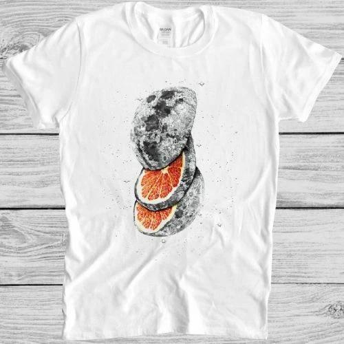 Lunar Fruit T Shirt Planet Sci Fi Science Fiction Space Cosmic Galaxy Tee M16 L