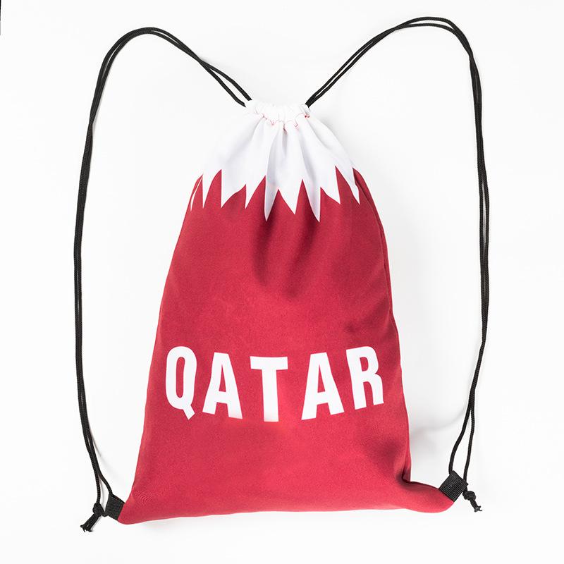 

US, Canada and Mexico World Cup Football Club Shoe Bag Knitted Fabric Storage Drawstring Bundle Backpack Fan Supplies