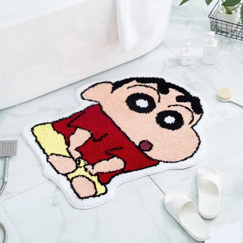 Imitation Cashmere Carpet Household Special Shaped Bedroom Decorative Floor Mat Bathroom Absorbent Foot Mat