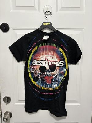 Deadmau5 Shirt Mens Small Black Concert Graphic Tee Bay Island Sportswear Music Unisex T-Shirt