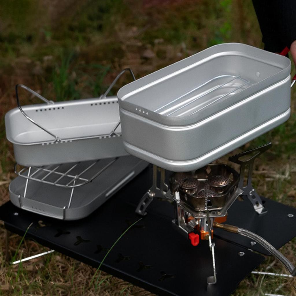 Mittagessensbox Set Tragbar Hitzebeständige Griffe Mittagessensbox für Erwachsene Für Kinder Männer Erwachsene Reisen Arbeit Camping Picknick im Freien Wandern